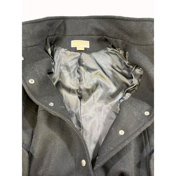 Michael Michael Kors Womens Black Coat Size 12 SKU 6672 - Picture 4 of 7